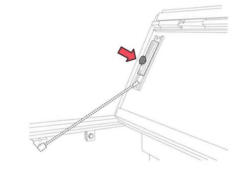 Tonneau Cover - Tonneau Cover Lift Support Retainer
