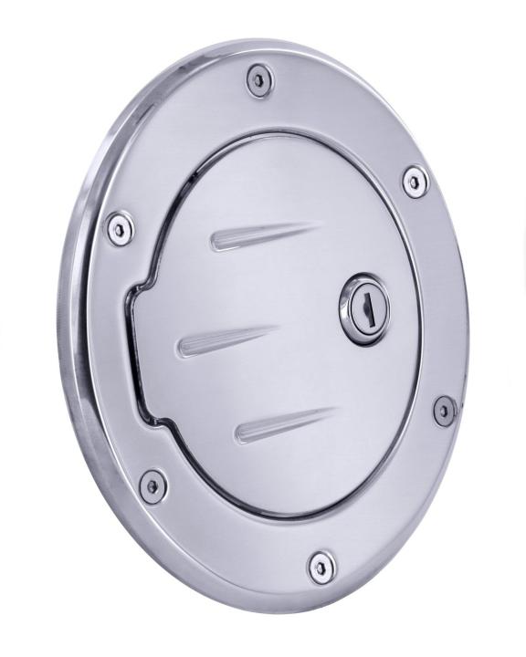 All Sales - All Sales 6033CL Race Style Ball-Milled Fuel Door