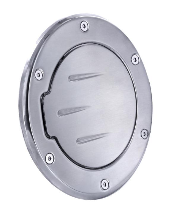 All Sales - All Sales 6033P Race Style Ball-Milled Fuel Door