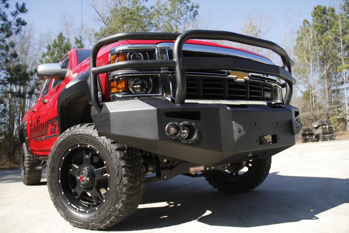 Fab Fours - Fab Fours CS07-H2050-B Premium Heavy Duty Winch Front Bumper