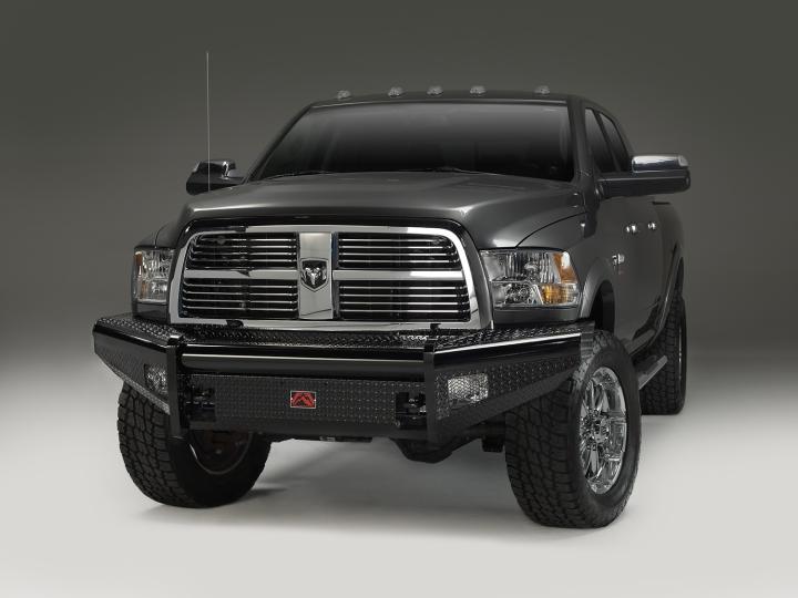 Fab Fours - Fab Fours DR06-S1161-B Black Steel Front Ranch Bumper