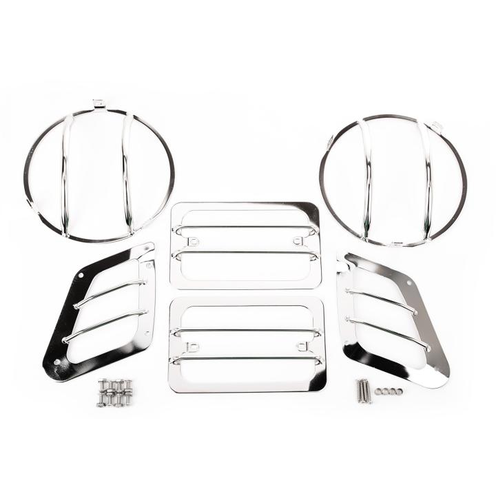 Rugged Ridge - Rugged Ridge 11142.05 Euro Guard Kit Headlight Guard