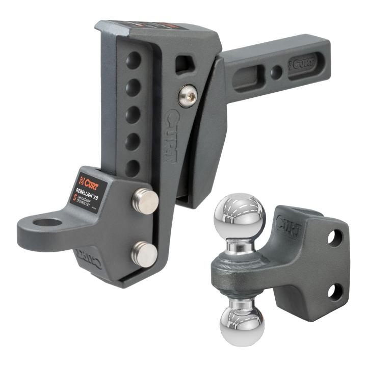 CURT - CURT 45982 Rebellion XD Adjustable Cushion Hitch Ball Mount