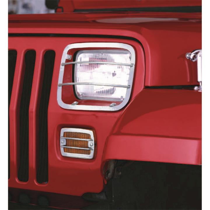Rugged Ridge - Rugged Ridge 11142.03 Euro Guard Kit Headlight/Turn Signal Guard