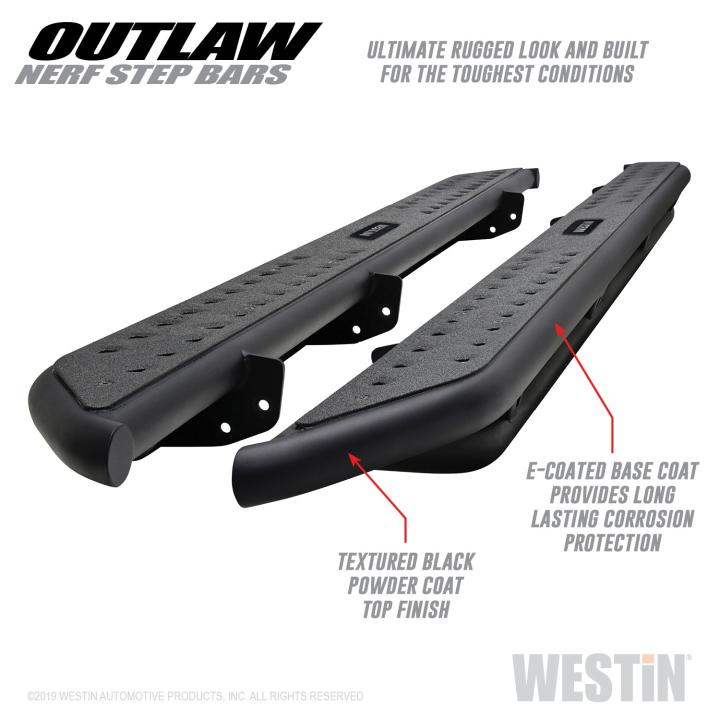 Westin - Westin 58-53155 Outlaw Nerf Step Bars