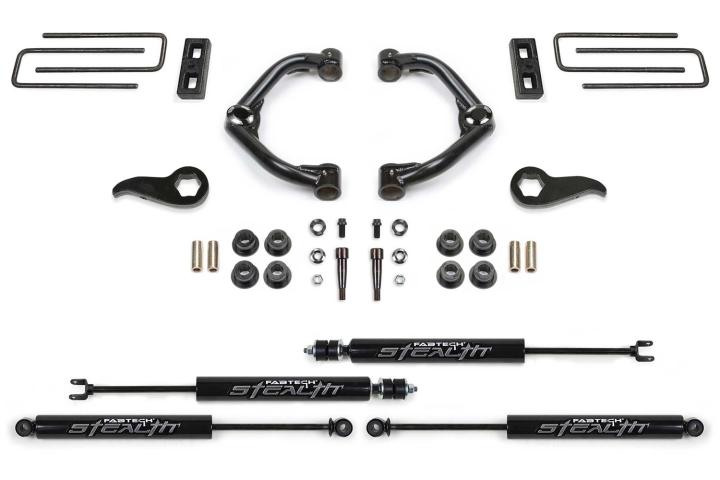 Fabtech - Fabtech K1181M Uniball UCA Lift System w/Shocks