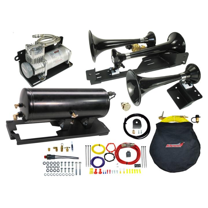 Kleinn Automotive Air Horns - Kleinn Automotive Air Horns RAMHD-230 Onboard Air System w/Horns