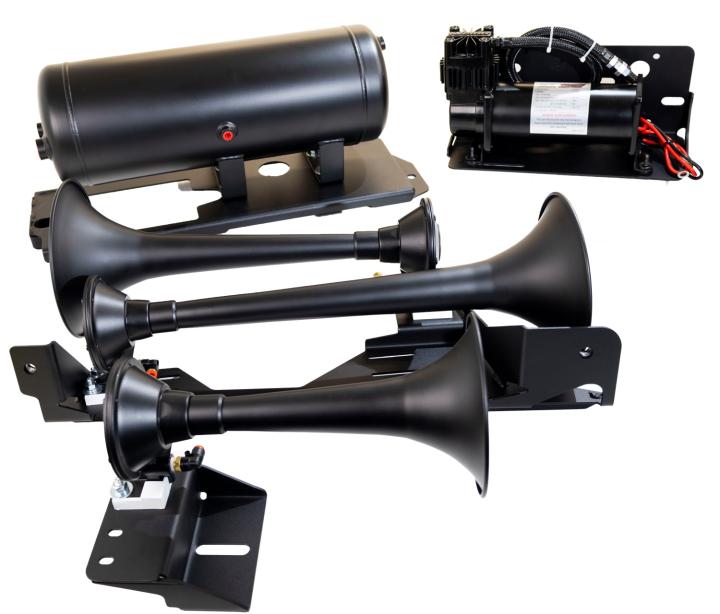 Kleinn Automotive Air Horns - Kleinn Automotive Air Horns RAMHD-734 Onboard Air System w/Horns