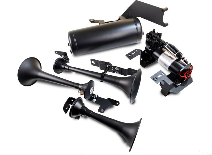 Kleinn Automotive Air Horns - Kleinn Automotive Air Horns TRX21-734 Onboard Air System w/Horns
