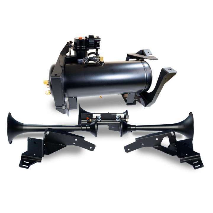 Kleinn Automotive Air Horns - Kleinn Automotive Air Horns GMHD-734 Onboard Air System w/Horns
