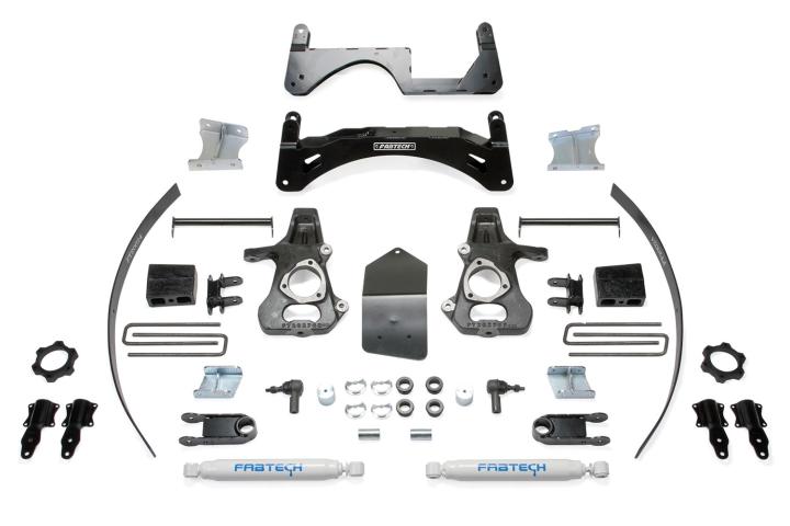 Fabtech - Fabtech K1067 Basic Lift System w/Shocks