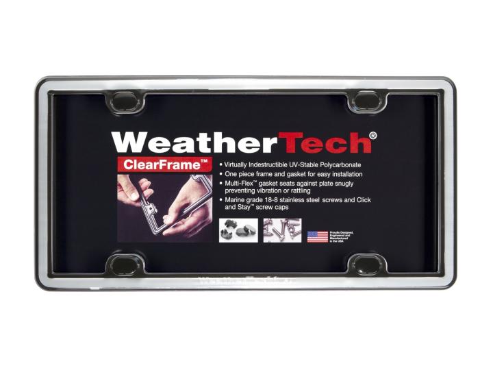 WeatherTech - WeatherTech 63023 ClearFrame License Plate Frame