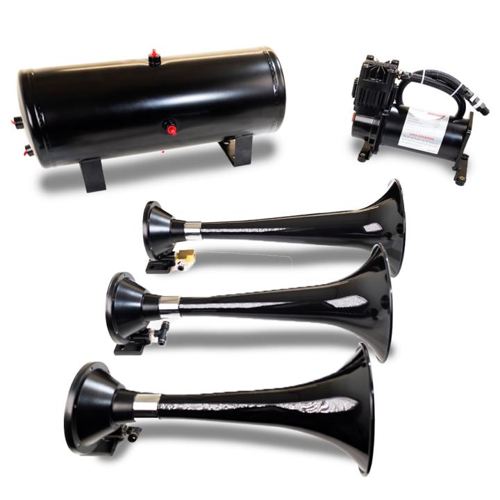 Kleinn Automotive Air Horns - Kleinn Automotive Air Horns HK7 Pro Blaster Triple Horn Kit