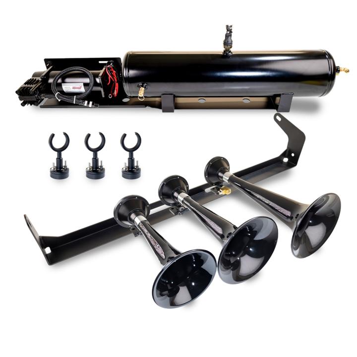 Kleinn Automotive Air Horns - Kleinn Automotive Air Horns VELO15-230 Onboard Air System w/Horns