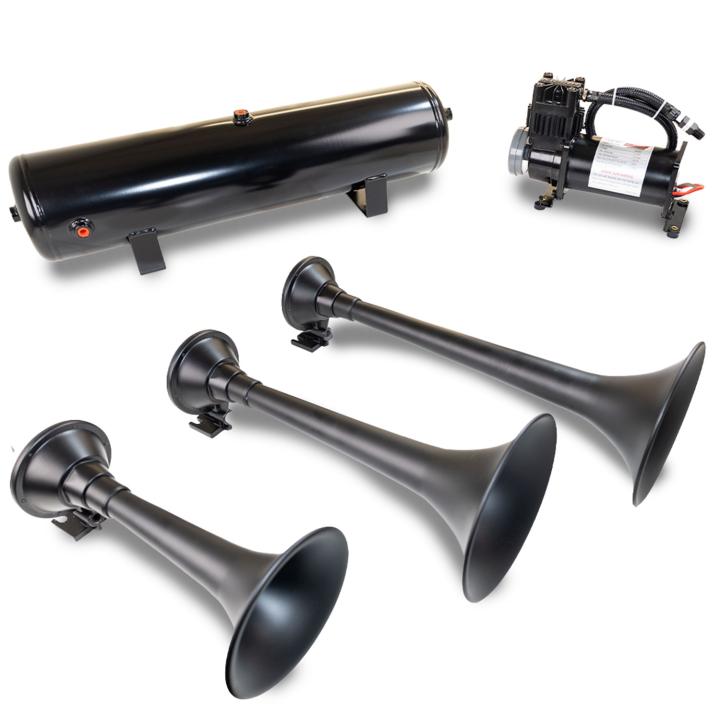 Kleinn Automotive Air Horns - Kleinn Automotive Air Horns HK9 SLIMLINE Pro Blaster Triple Horn Kit