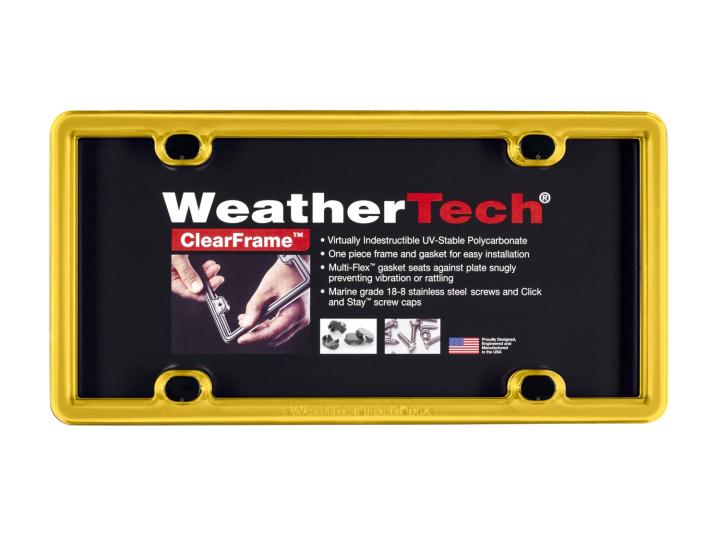 WeatherTech - WeatherTech 8ALPCF17 ClearFrame License Plate Frame