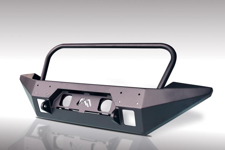 Fab Fours - Fab Fours JK07-B1858-B FMJ Full Width Winch Front Bumper
