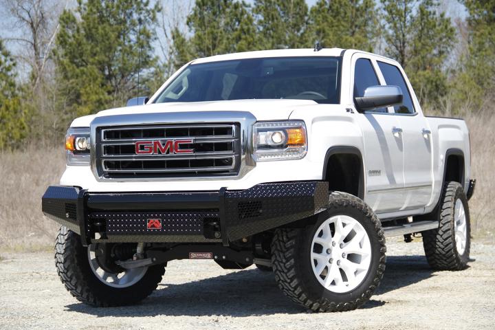 Fab Fours - Fab Fours GM07-K2161-1 Black Steel Front Ranch Bumper