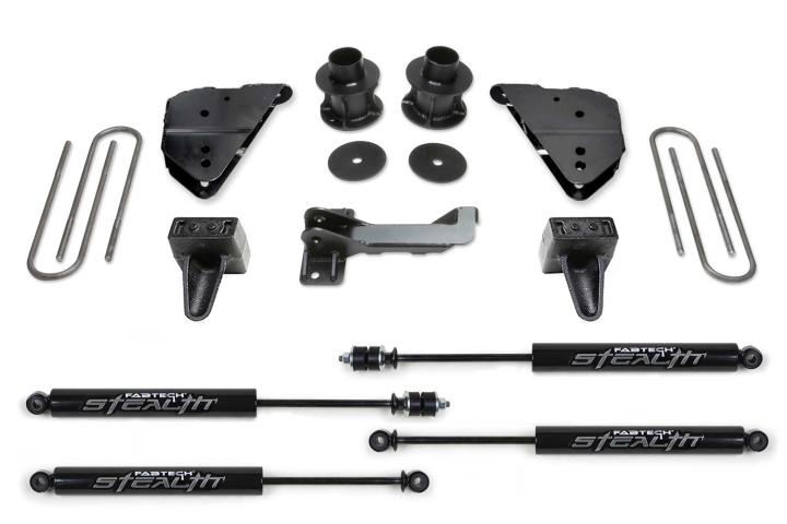 Fabtech - Fabtech K2404M Budget Lift System w/Shock