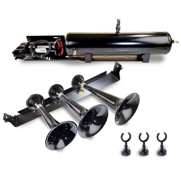 Kleinn Automotive Air Horns - Kleinn Automotive Air Horns VELO-230 Onboard Air System w/Horns