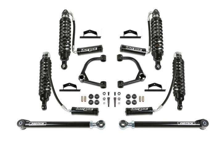 Fabtech - Fabtech K2390DL Uniball UCA Lift System w/Shocks