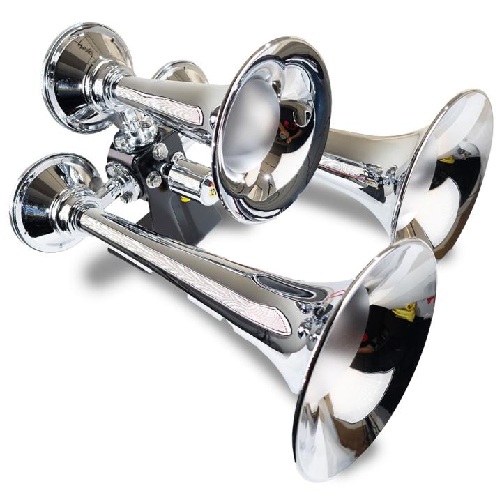 Kleinn Automotive Air Horns - Kleinn Automotive Air Horns 500 Chrome Triple Horn