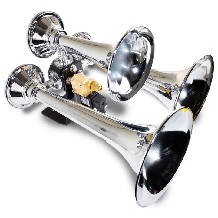 Kleinn Automotive Air Horns - Kleinn Automotive Air Horns 502 Chrome Triple Horn