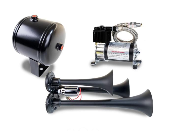 Kleinn Automotive Air Horns - Kleinn Automotive Air Horns HK3-1 Pro Blaster Triple Horn Kit