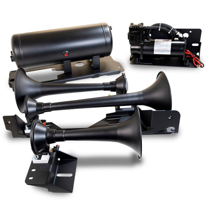 Kleinn Automotive Air Horns - Kleinn Automotive Air Horns RAMHD-734 Onboard Air System w/Horns