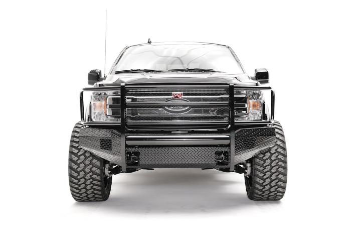 Fab Fours - Fab Fours FF18-K4560-1 Black Steel Front Bumper