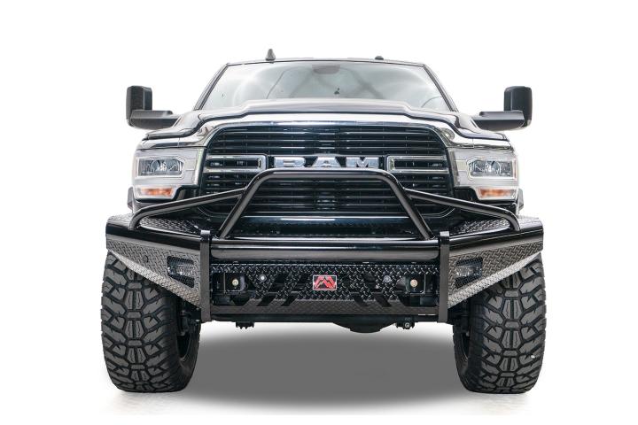 Fab Fours - Fab Fours DR19-S4462-1 Black Steel Front Bumper