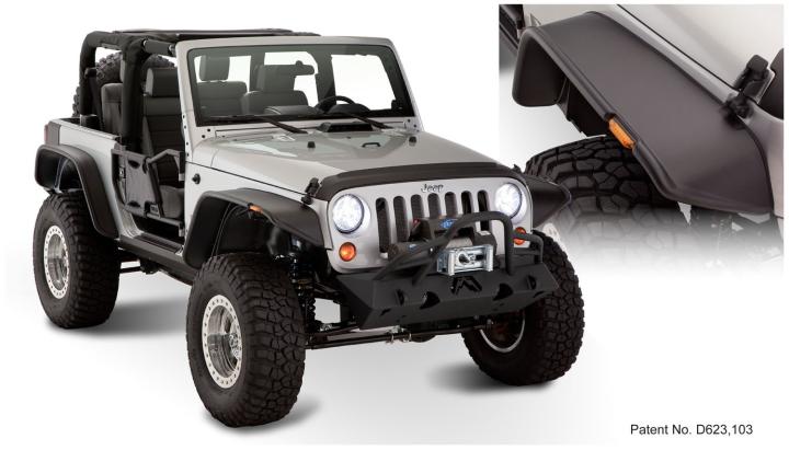Bushwacker - Bushwacker 10919-07 Flat Style Fender Flares