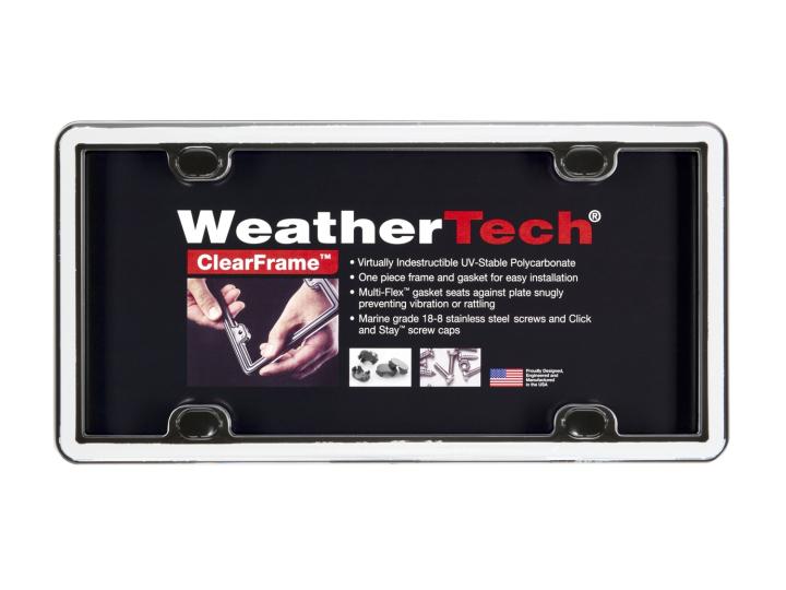 WeatherTech - WeatherTech 63021 ClearFrame License Plate Frame