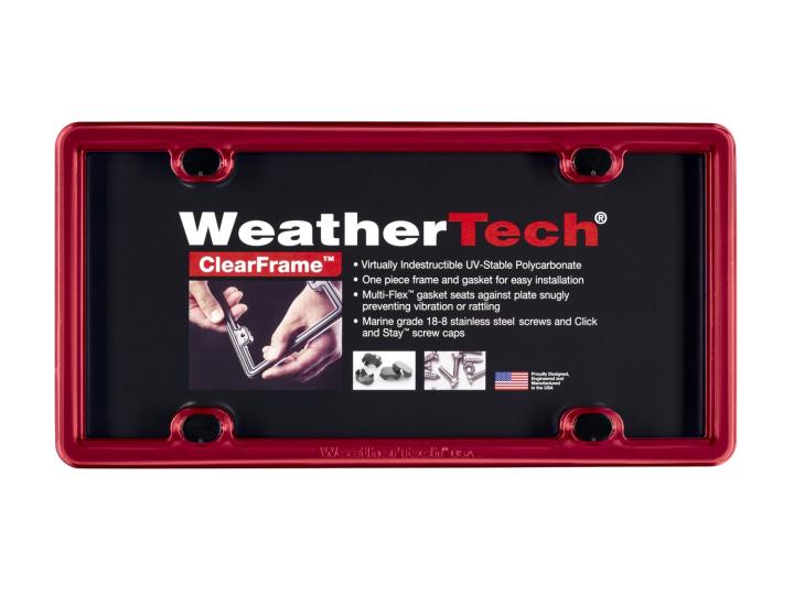 WeatherTech - WeatherTech 8ALPCF1 ClearFrame License Plate Frame