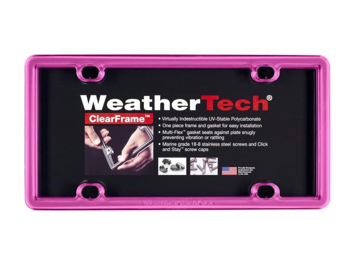 WeatherTech - WeatherTech 8ALPCF3 ClearFrame License Plate Frame