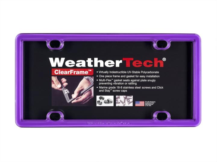 WeatherTech - WeatherTech 8ALPCF5 ClearFrame License Plate Frame