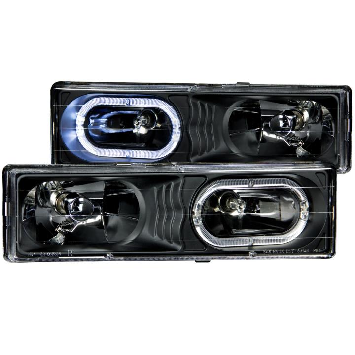 Anzo USA - Anzo USA 111007 Crystal Headlight Set w/Halo