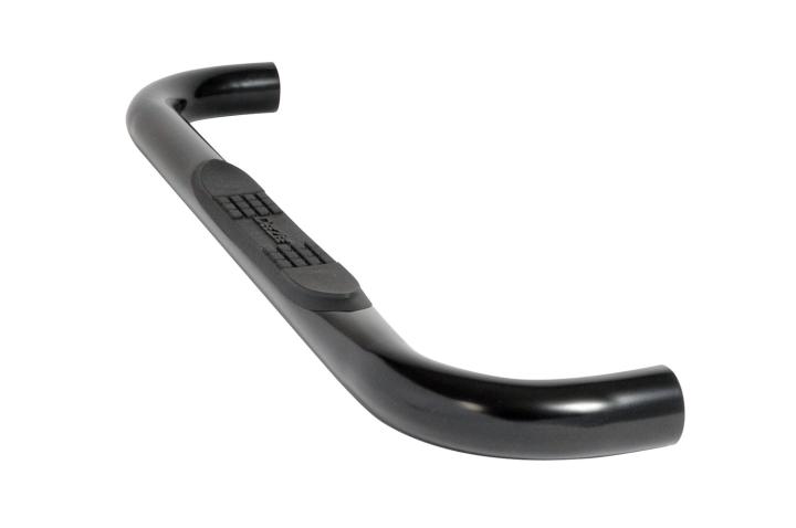 Dee Zee - Dee Zee DZ373511 Black Steel 3 in. Round Side Steps
