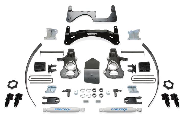 Fabtech - Fabtech K1068 Basic Lift System w/Shocks