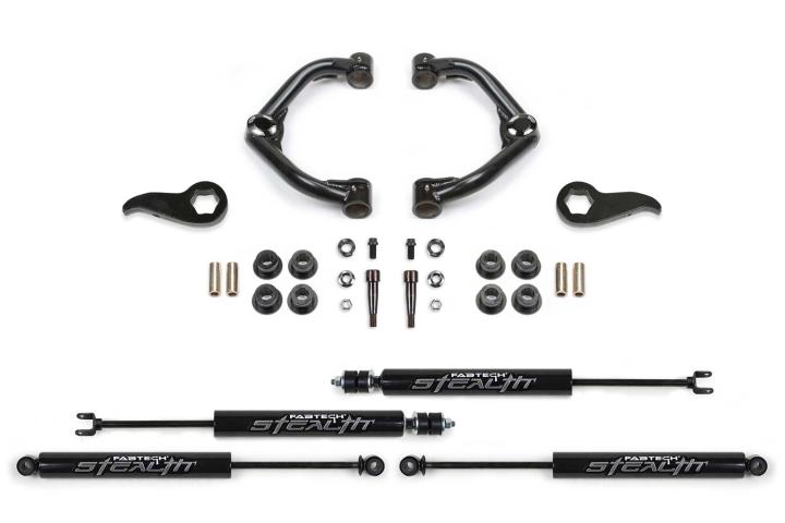 Fabtech - Fabtech K1155M Uniball UCA Lift System w/Shocks
