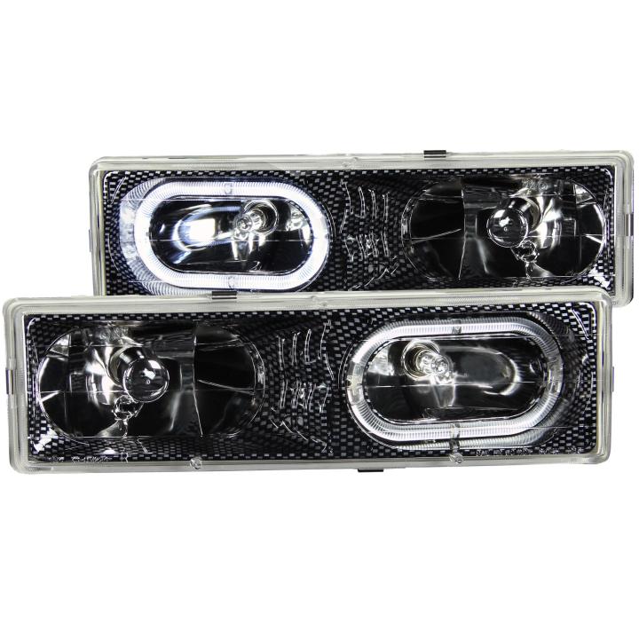 Anzo USA - Anzo USA 111005 Crystal Headlight Set w/Halo