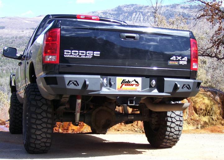 Fab Fours - Fab Fours DR03-W1050-B Heavy Duty Rear Bumper