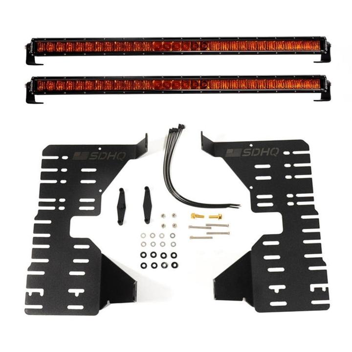 Rigid Industries - Rigid Industries 46810 SR-Series Amber PRO Grille Kit