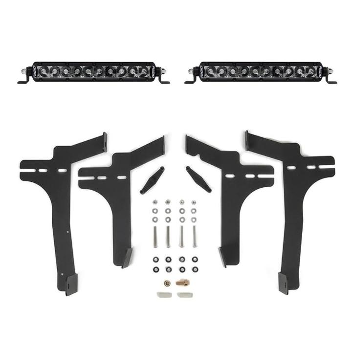 Rigid Industries - Rigid Industries 46814 SR-Series Spot Midnight Grille Light Kit