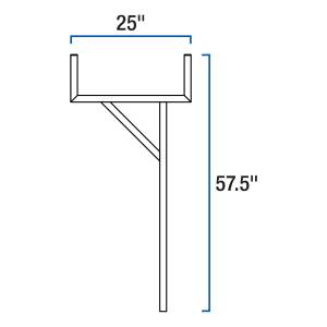 UWS - Aluminum Ladder Rack | UWS (UWS-LADDERRACK) - Image 2
