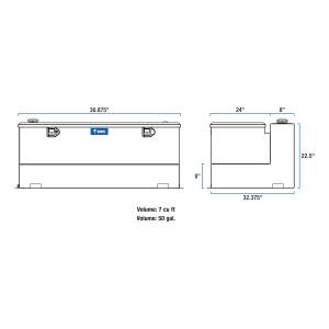 UWS - Combination Liquid Transfer Tank/Tool Box | UWS (TT-50-COMBO-BLK) - Image 3