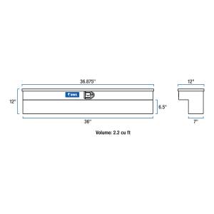 UWS - Side Mount Series Single Lid Tool Box | UWS (TBSM-36) - Image 3
