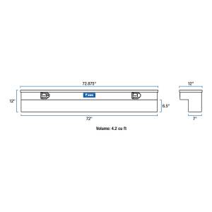 UWS - Side Mount Series Single Lid Tool Box | UWS (TBSM-72) - Image 3