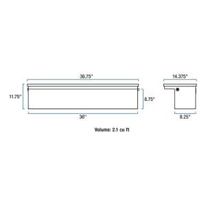 UWS - Side Mount Series Single Lid Tool Box | UWS (TBSM-36-LP) - Image 7