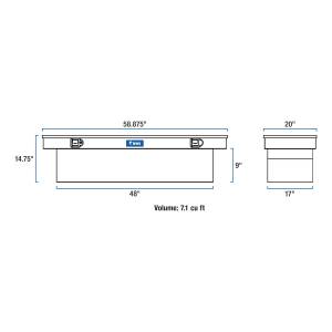 UWS - UWS EC10121 58 in. Crossover Truck Tool Box - Image 10